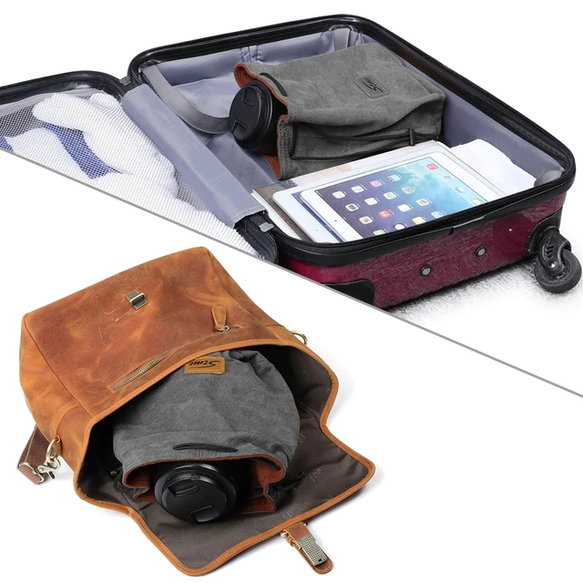 Alt view image 6 of 6 - Soft Camera Bag DSLR Insert Handbag Drawstring Lens Case | Soft Suede, Drawstring Closure, Dust-proof, Scratch-resistant, Compatible with Canon Nikon Sony