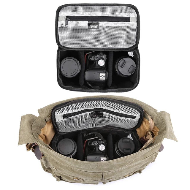 Alt view image 3 of 6 - Padded Foldable Bag for DSLR SLR Camera TLR Sony Canon Nikon or Flash, grey, M, Foldable, padded, lightweight