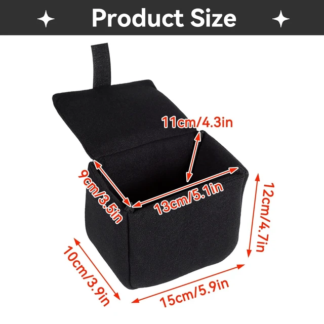 Alt view image 2 of 7 - DLSR Camera Bag, Small Mirrorless Camera Insert DLSR Camera Bag Insert Padded Shockproof Foldable Camera Case Bag Organizer Accessory for Photographing Padded Camera Pouch Camera Insert Bag (Black)
