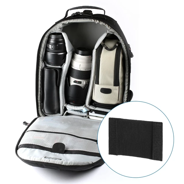 Alt view image 6 of 6 - Camera Bag Divider, 4Pcs 5.51"x3.78"x0.55" Shockproof Camera Bag Inserts Separator Pad Protective Lens for Nikon Camera DSLR Protect Bag Organizer Universal Divider Cushion, Black