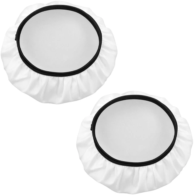 Main image of 2Pcs 7"/18cm Ight Diffuser Sock, Soft Diffuser Lamp Cover for 6" to 9" Studio Strobe Reflectors, Ring Light Flash Light, Soft Fabric Light Shade