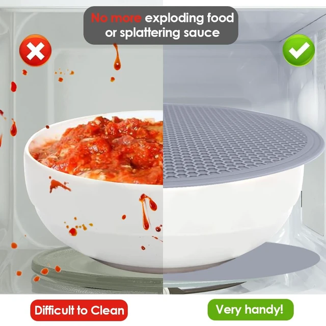 Alt view image 5 of 7 - 12 Inch Multi-Purpose Silicone Mat, As Drying Mat, Microwave Mat, Trivet, Pot Holder, Placemat, Utensils Rest, Pad for Hot Pans Plates Dishes Kitchen Countertop, Heat Resistant Mat, Light Gray 2 Pack