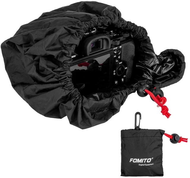 Main image of Camera Rain Cover Coat Storage Bag Protector Rainproof Waterproof for Canon Nikon Sony