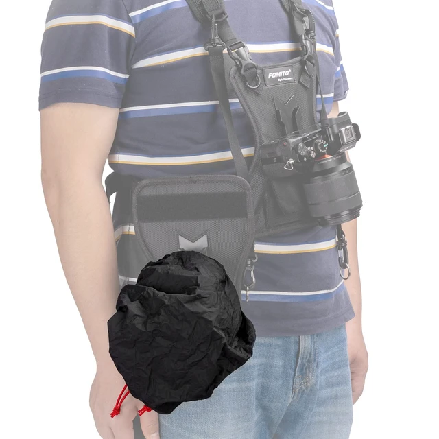 Alt view image 4 of 7 - Camera Rain Cover Coat Storage Bag Protector Rainproof Waterproof for Canon Nikon Sony