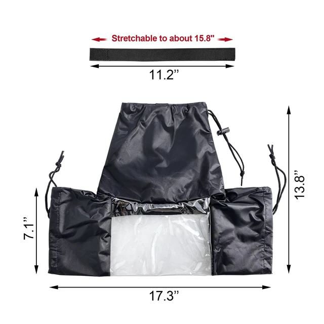 Alt view image 2 of 6 - Waterproof Camera Rain Cover, Camera Water Protector | Waterproof Camera Cover, Clear Viewing Window, Dustproof, for Canon, Nikon, Sony DSLR, Mirrorless Cameras