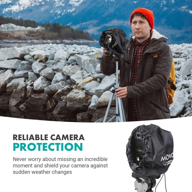 Alt view image 2 of 6 - CRC11 Camera Rain Coat Rain Cover for DSLR Cameras and Mirrorless Cameras and Lens (Junior Size: 11" x 14.5")