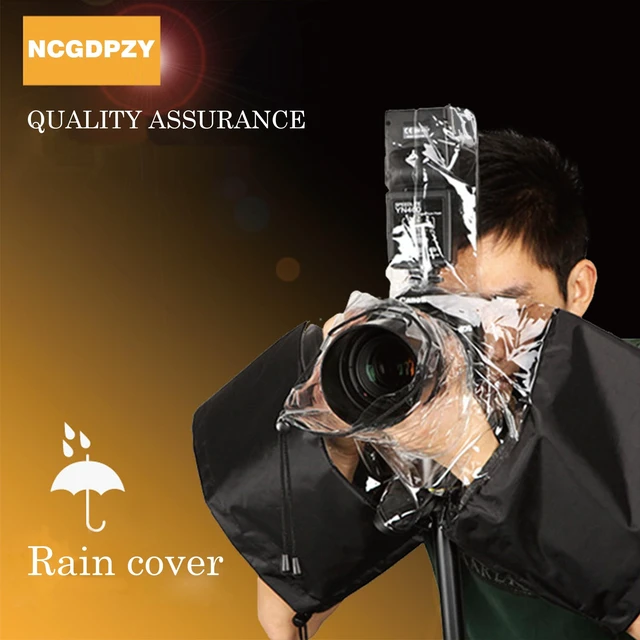 Alt view image 3 of 7 - Professional DSLR Rain Cover - Waterproof Camera Cover for Canon Nikon Sony Fuji Cameras & More, Photography Essentials with Lens Protector(-20/-4 Non-Freezing)
