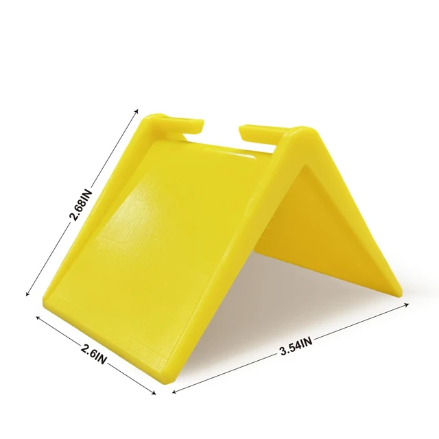 Alt view image 2 of 6 - 20 Pack 2 in V Shaped Corner Edge Protectors for Flatbed, Yellow | Crack resistant plastic, fits 1 to 2 inch tie down straps, heavy duty corner guards, for flatbed trailer pallets and moving