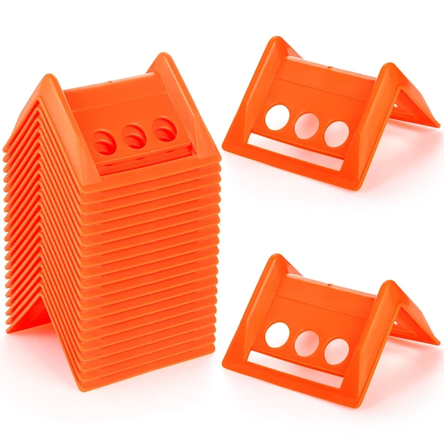 Main image of 20 Packs Edge Protectors for Cargo Loads, Flatbed Corner Protectors, Tiedown Plastic Protector, Truck Shipping, Protects Cargo Edges, Orange