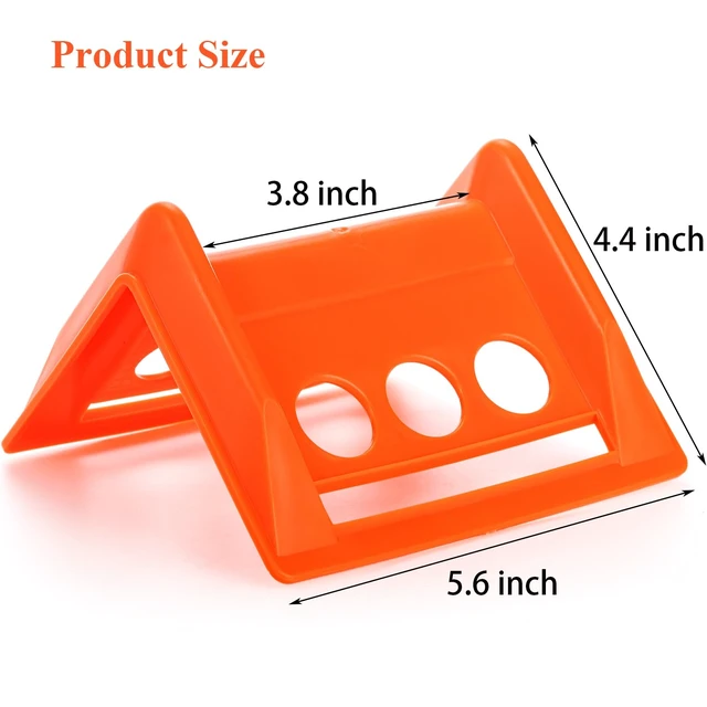 Alt view image 2 of 7 - 20 Packs Edge Protectors for Cargo Loads, Flatbed Corner Protectors, Tiedown Plastic Protector, Truck Shipping, Protects Cargo Edges, Orange