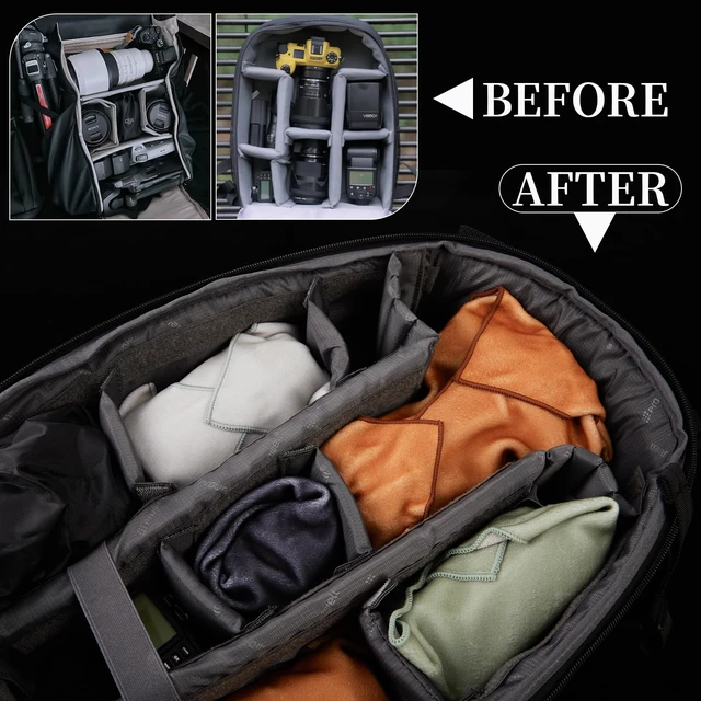 Alt view image 4 of 7 - Self-Adhesive Camera and Lens Protective Wrap, Khaki, 13.8 x 13.8 in | Soft Wrap Protects Cameras, Lenses, Phones and Gear from Scratches and Bumps in Storage, Camera Bags or on the Go