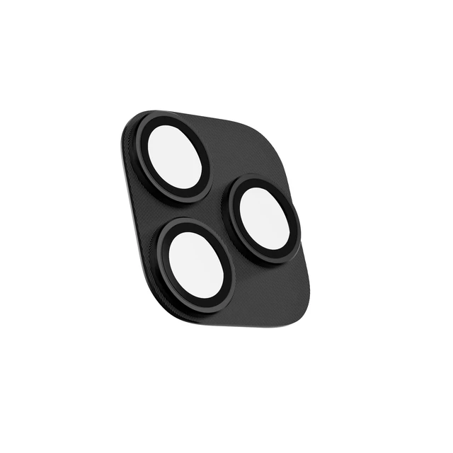 Alt view image 2 of 4 - iPhone 17 Pro and 17 Pro Max Camera Lens Protector (Clear) | Aluminum Body and Rings, 9H Tempered Glass, Case Friendly, Adhesive Backing