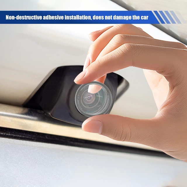 Alt view image 6 of 6 - Car Camera Lens Protector, Clear High-Transparency Anti-Rain Anti-Glare Backup Camera Protective Sticker, Water-Resistant Adhesive Vehicle Reversing Cameras Rain Shield (4PCS)