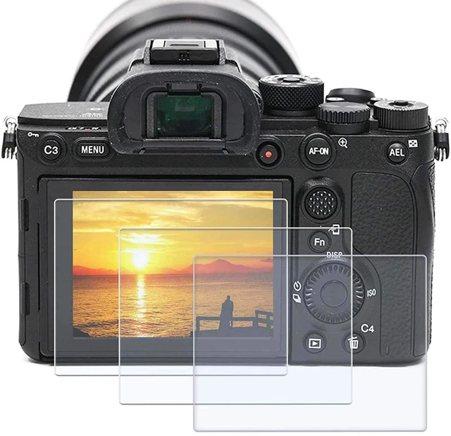 Main image of 3Pcs Screen Protector for Sony Alpha a7II A7III A7R IV A7SII A7SIII | for RX100VII RX100VI RX100V RX100IV RX100M2 A9II,ZV-E10 RX10IV ZV-1 ZV-1M2, 0.3mm 9H Hardness Anti-Scrach Anti-Bubble