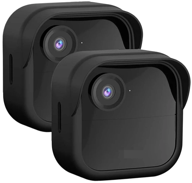 Main image of Silicone Case for All-New Blink Outdoor 4 (4th Gen) / 2K+ (Black, 2 Pack) | Weatherproof Protective Skin Cover with Hat Brim for All-New Blink Outdoor 4 & 2K Smart Security Camera
