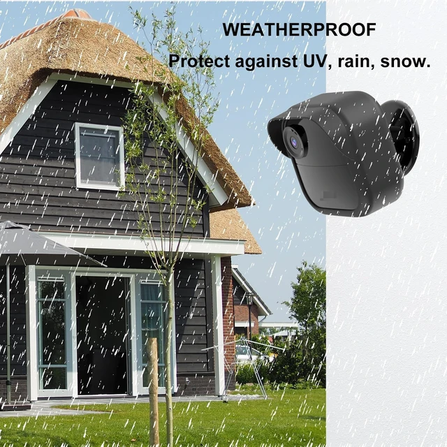 Alt view image 3 of 7 - Silicone Case for All-New Blink Outdoor 4 (4th Gen) / 2K+ (Black, 2 Pack) | Weatherproof Protective Skin Cover with Hat Brim for All-New Blink Outdoor 4 & 2K Smart Security Camera