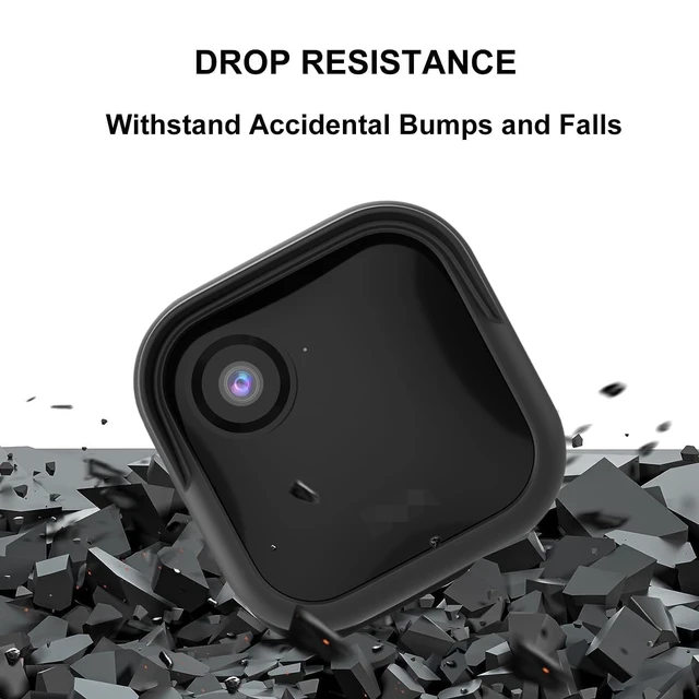 Alt view image 4 of 7 - Silicone Case for All-New Blink Outdoor 4 (4th Gen) / 2K+ (Black, 2 Pack) | Weatherproof Protective Skin Cover with Hat Brim for All-New Blink Outdoor 4 & 2K Smart Security Camera