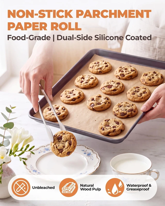 Alt view image 3 of 7 - Unbleached Parchment Paper Roll, 13 in x 135 ft, 150 Sq Ft