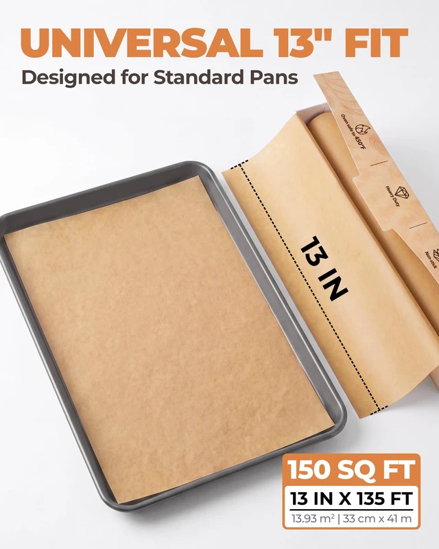Alt view image 4 of 7 - Unbleached Parchment Paper Roll, 13 in x 135 ft, 150 Sq Ft