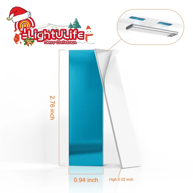 Alt view image 3 of 7 - Under Cabinet Lights Magnetic stickys - Replacement Magnetic Strips with Adhesive Backing for Under Cabinet Lighting Universal Blue Iron Sheet for Cabinet Lighting(Non-Magnetic (8)