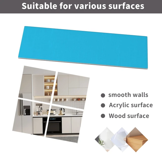Alt view image 5 of 7 - Under Cabinet Lights Magnetic stickys - Replacement Magnetic Strips with Adhesive Backing for Under Cabinet Lighting Universal Blue Iron Sheet for Cabinet Lighting(Non-Magnetic (8)