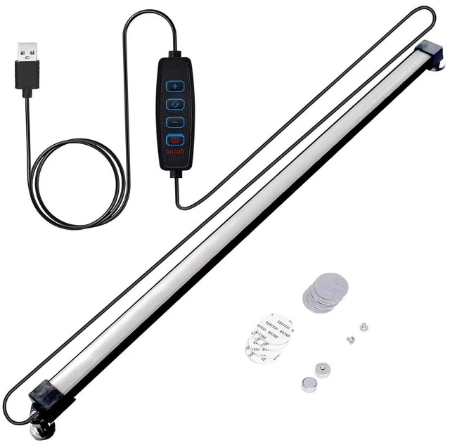 Main image of Under Cabinet Led Lighting, 12 Inch Led Light Strip Bar, Daylight White 6500K USB Led Light, Small Thin Led Under Counter Lighting (3 Color Temperature,Dimmable, 12.6 Inch Opal mask)