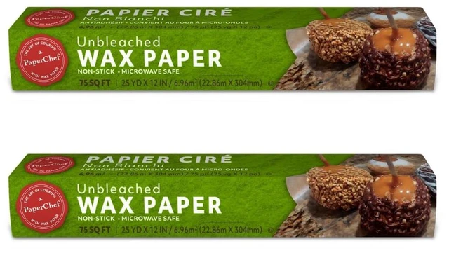 Main image of Unbleached Wax Paper Nonstick Multipurpose 2 Pack 75 sq ft | Multipurpose, Non-Stick Ideal for Food Prep, Wrapping, and Easy Cleanup Compostable and Reliable