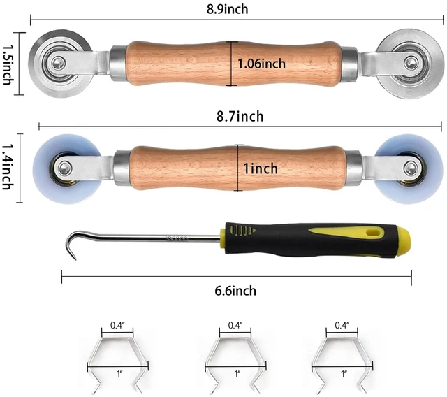 Alt view image 2 of 7 - Upgrade Window Screen Repair Kit, Steel/Nylon Roller Tool with Bearing