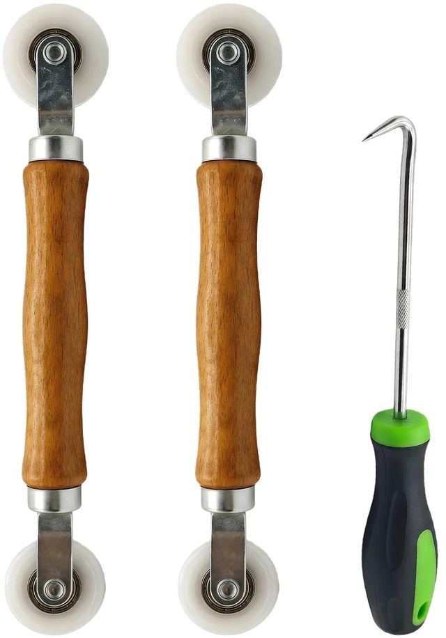 Main image of Screen Roller Tool Screen Repair Spline Roller for Easy Window/Door Screen Repair & Replacement (3 Pack)