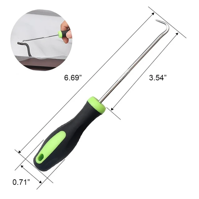 Alt view image 4 of 6 - Windows Screen and Screen Door Repair Kit Including Steel/Nylon Roller with Bearing, Spline Removal Hook, Screen Retainer Spline and Screen Clips for Installing Door Window Mesh, 5pcs