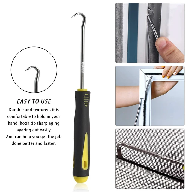 Alt view image 5 of 5 - 3Pcs Screen Rolling Tool Kit for Installing Door Mesh Screen Window | Window Screen Spline Roller Tool with Wooden Handle and Nylon Bearing Wheels