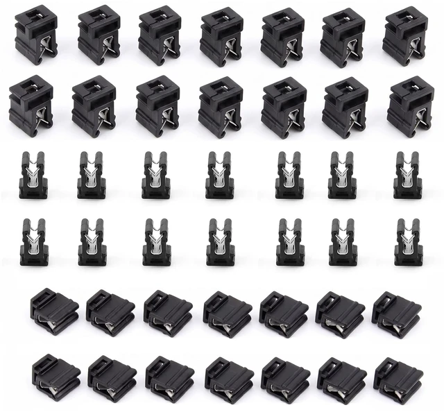 Main image of 50-Pack Cable Tie Mounts 4-Way Zip Tie Clips with Metal Grip, Adhesive-Free Nylon & Stainless Steel Wire Holders for Car, Home, Garage, Rv, Pc Case 0.59x0.43x0.39