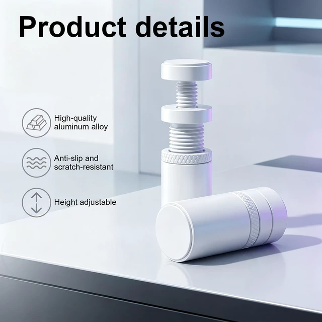 Alt view image 3 of 7 - GPU Support Bracket GPU Sag Bracket Stand Holder Graphics Card Support, White Magnetic Graphics Card Supports Brackets with Silicone Pads, Anti-Sag Holder for Small PC Cases
