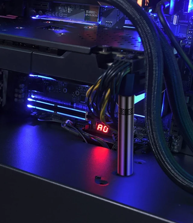 Alt view image 6 of 7 - GPU Support Bracket,Video Card Sag Holder Bracket, GPU Stand with Magnet & Non-Slip Sheet, M(50-80mm)