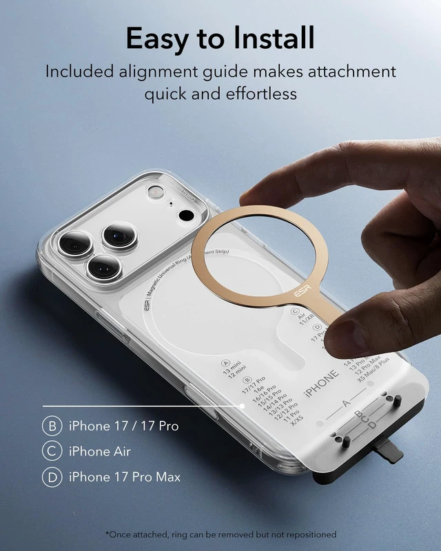 Alt view image 7 of 7 - for MagSafe Sticker, MagSafe Ring for iPhone 18 Pro Max/17-12 | 2 Pack Metal Ring, Universal Magsafe Wireless Charger Conversion Kit for Samsung/Google, Magsafe Accessories, Titanium