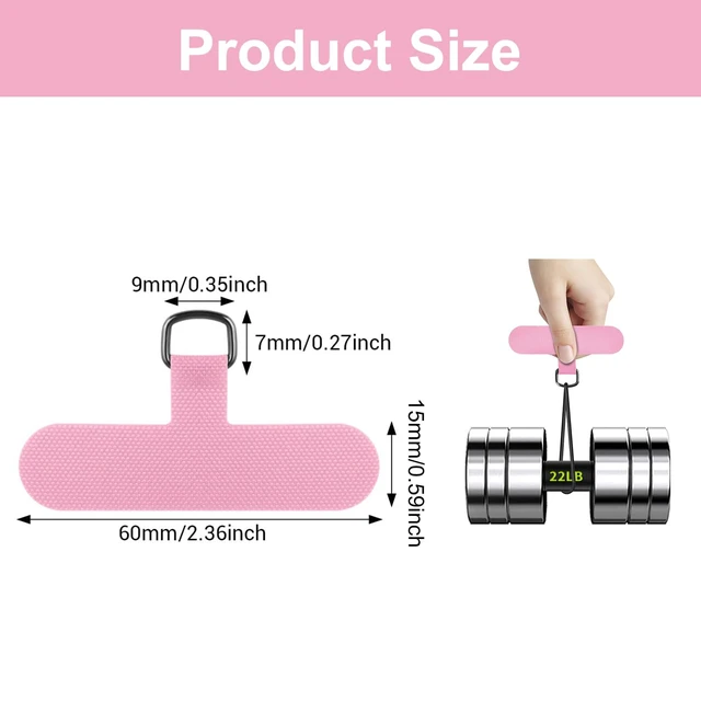 Alt view image 2 of 7 - 18PCS Phone Tether Tabs multi-color Universal Without Adhesive Phone Lanyard Patch Replacement Parts, nylon material Compatible with full protective case
