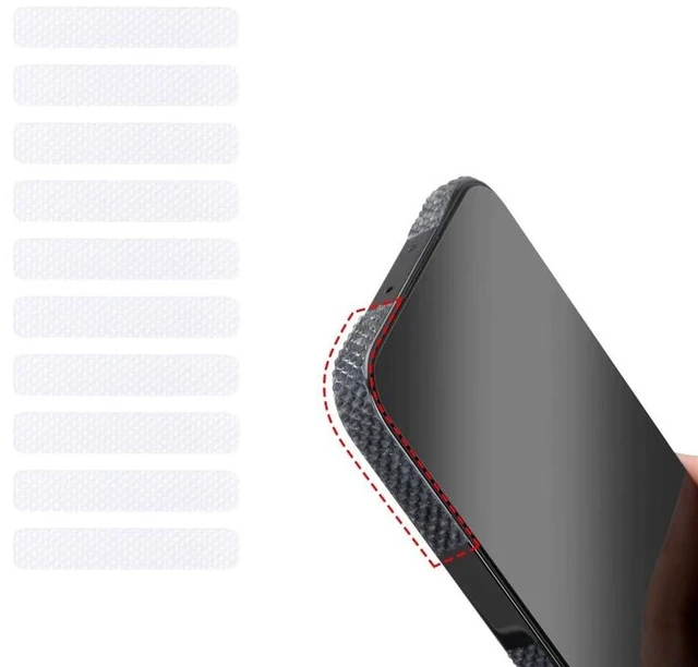 Main image of 20 Pack Cell Phone Grip Tape Strips Rubber Non Slip Side Sticker Adhesive Grippy Bumper Frame Stickers for iPhone Case Magnetic Mobile Phone Case Commuter Series Cases Smartphone Tablet Frame