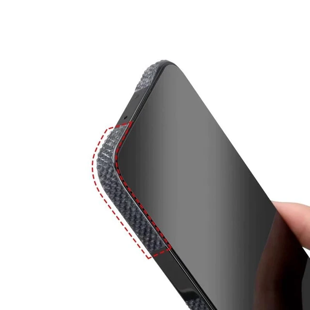 Alt view image 4 of 4 - 20 Pack Cell Phone Grip Tape Strips Rubber Non Slip Side Sticker Adhesive Grippy Bumper Frame Stickers for iPhone Case Magnetic Mobile Phone Case Commuter Series Cases Smartphone Tablet Frame