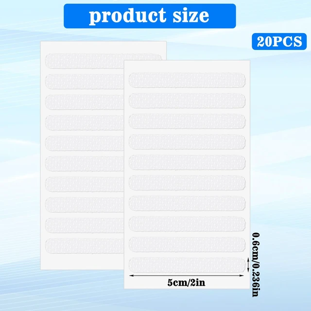 Alt view image 2 of 7 - 20 Pack Mobile Phone Grip Tape Strips, Clear Rubber Non Slip Phone Side Sticker Waterproof Adhesive Pre-Cut Cellphone Grippy Bumper Frame Stickers for PhoneCase, Desk, Office