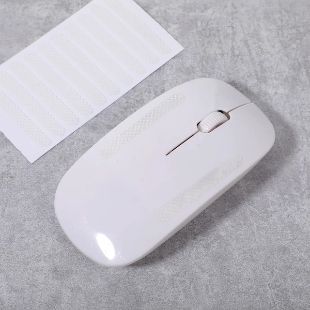 Alt view image 6 of 7 - 20 Pack Mobile Phone Grip Tape Strips, Clear Rubber Non Slip Phone Side Sticker Waterproof Adhesive Pre-Cut Cellphone Grippy Bumper Frame Stickers for PhoneCase, Desk, Office
