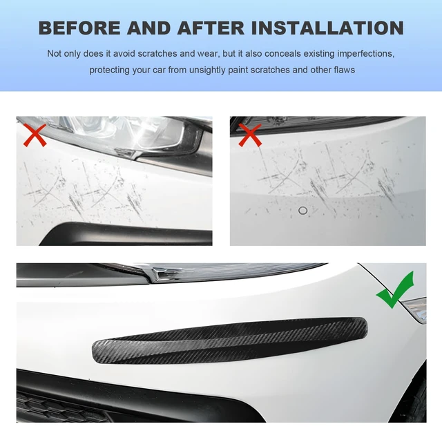 Alt view image 4 of 6 - 2 PCS Bumper Guard Strip, Anti-Scratch Car Side Door Edge Protector Trim Sticker, Anti-Collision Patch Bumper Guard Strip for SUVs RVs Trucks, Universal Car Accessories (Black)