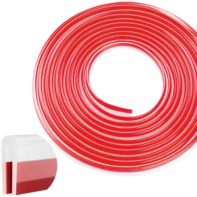 Main image of Silicone Edge Trim Self-Adhesive U Channel Silicone Edge Trim Edge Protector for Sheet Metal (Clear, Fit 1/16" - L 10')