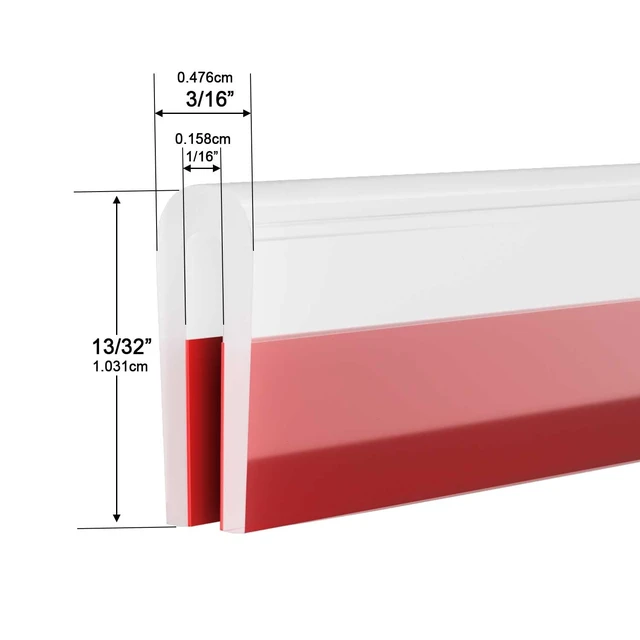 Alt view image 2 of 3 - Silicone Edge Trim Self-Adhesive U Channel Silicone Edge Trim Edge Protector for Sheet Metal (Clear, Fit 1/16" - L 10')