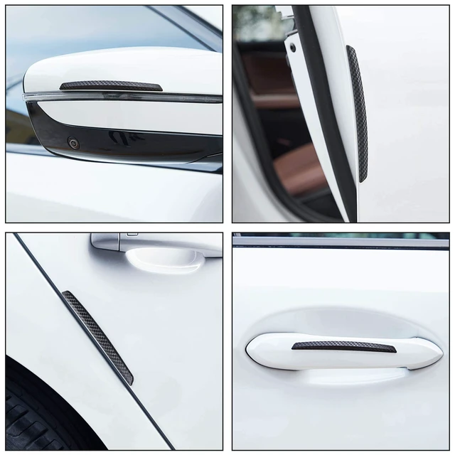 Alt view image 7 of 7 - 4 Pcs Car Door Anti-Collision Strip Door Edge Guards Anti-Rub Protector Trim Carbon Fiber Texture Car Door Corner Bumper Protector Anti-Scratch Universal for All Cars SUV (I)