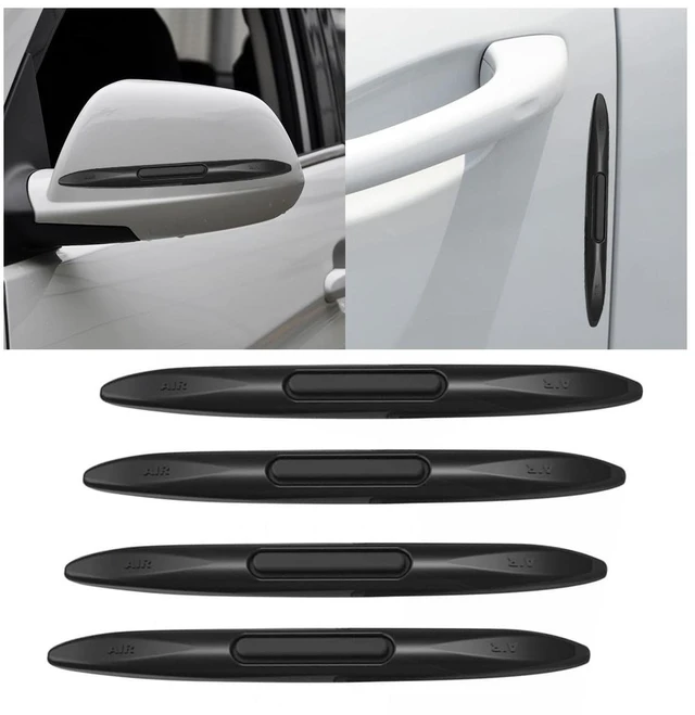 Main image of 4PCS Car Door Edge Guards Car Side Door Protector, Rearview Anti-Collision Bumper Trim Guard Sticker, Auto Body Self Adhesive Anti-Scratch Strips for SUV Pickup Truck (Black)