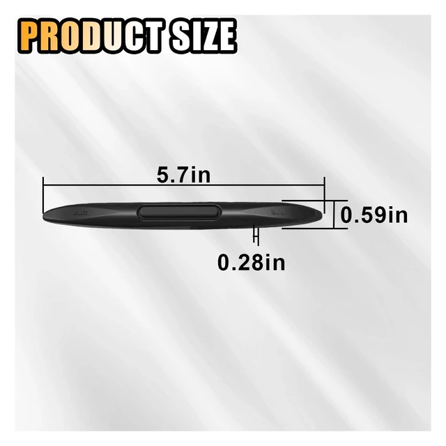 Alt view image 2 of 6 - 4PCS Car Door Edge Guards Car Side Door Protector, Rearview Anti-Collision Bumper Trim Guard Sticker, Auto Body Self Adhesive Anti-Scratch Strips for SUV Pickup Truck (Black)