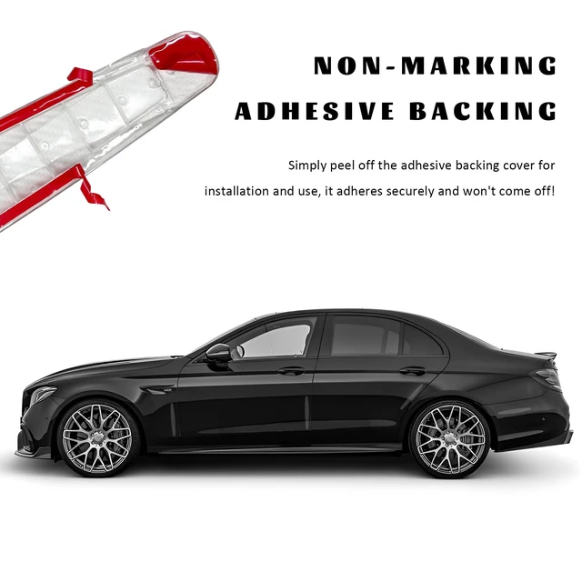 Alt view image 5 of 6 - 4 PCS Car Bumper Guard Strip, Anti-Collision Carbon Fiber Auto Front & Rear Bumper Protector, Anti-Scratch Side Door Edge Guard Protective Strip for Most Vehicle Bumpers (Transparent)