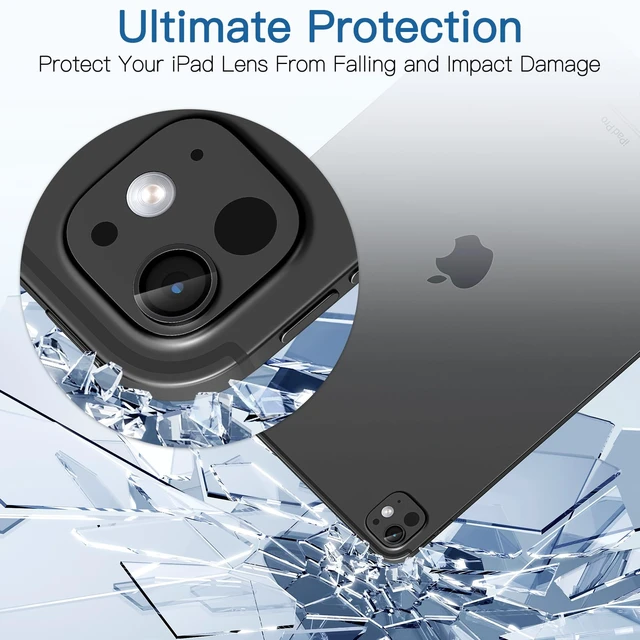 Alt view image 5 of 7 - 2 Pack Camera Lens Protector for iPad Pro 11"/13" 2024, 9H Tempered Glass, Anti-Scratch,No-Bubble, HD Clear, Full Coverage, Case Friendly, Easy Installation.