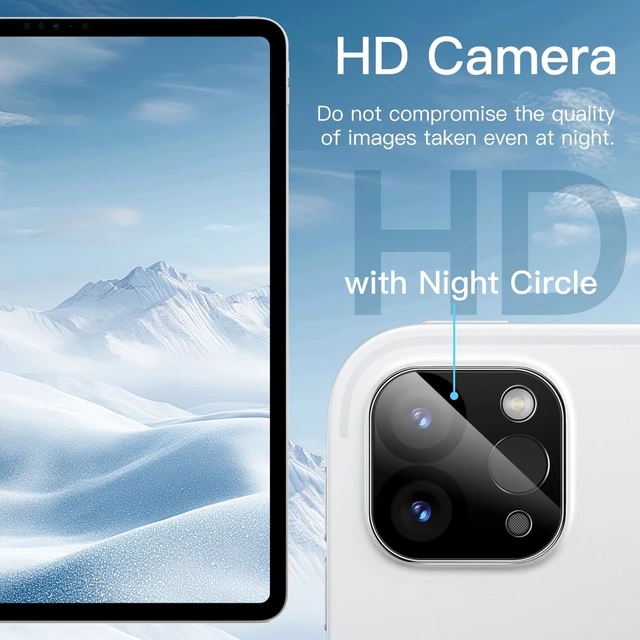 Alt view image 5 of 6 - Camera Lens Protector for iPad Pro 11"/12.9", 3-Pack | For 2022/2021/2020 Model, 9H HD Clear Tempered Glass, Full Coverage Protection, Anti-Scratch Design, Easy Installation
