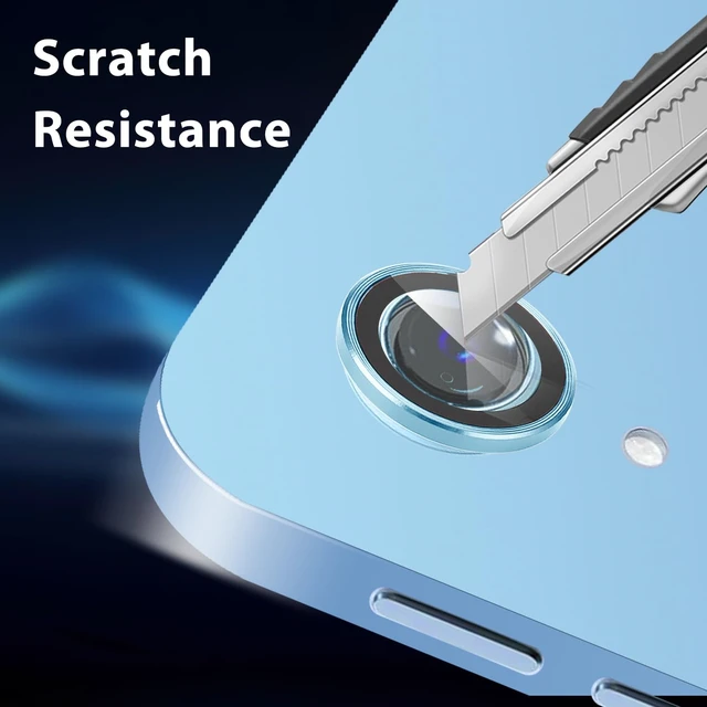 Alt view image 5 of 7 - (2 Set for iPad Air 13 M3/ iPad Air 11/ iPad 11 A16 (2025) Camera Lens Protector, 9H Tempered Glass Camera Cover Protector Metal Ring Decoration Accessories (Color-Puple-Blue)